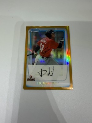 2011 Bowman Chrome Prospects J.D. Martinez Blue Refractor #BCP92 RC #/50