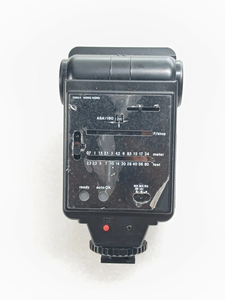 Flash tiristor Sunpak Auto 266D para cámaras Minolta Ricoh - sin probar - Japón Foto 3 de 4