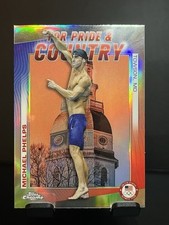 Michael Phelps 2024 Topps Chrome #PC-5 For Pride And Country Refractor