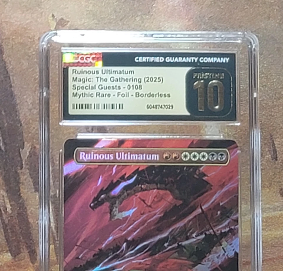 MTG Ruinous Ultimatum #108 Foil Borderless Special Guests CGC Pristine 10 - Image 2 of 4