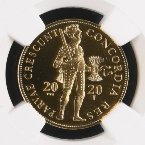 2020 Netherlands Gold Ducat NGC PF-69 Ultra Cameo mintage 878 TOP POP  0.11 AGW