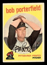 Bob Porterfield 1959 Topps #181 Pittsburgh Pirates VG