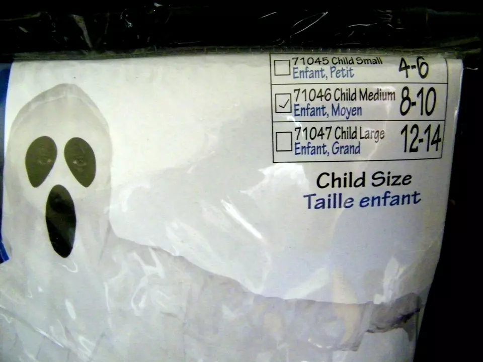 FORUM GHOST WHITE GHOSTLY SPIRITS CHILD HALLOWEEN COSTUME SIZE MED. 8-10 - Image 3 of 3