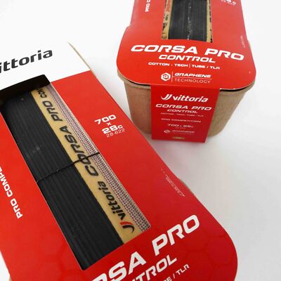 1 or 2 VITTORIA Corsa Pro Control 700x26C/28C G2.0 TLR Road Tire