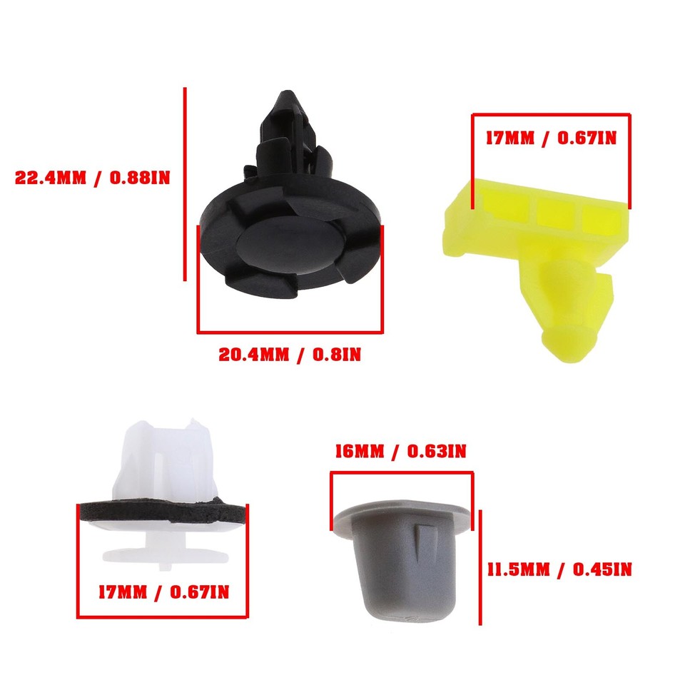 11Pcs Wheel Arch Trim Clips for NISSAN JUKE 76882JG10A 0155309321