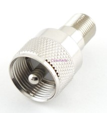 UHF Male to Type F Female Coax Adapter Connector - USA Ham Radio Seller