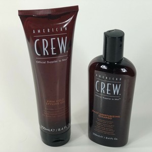 American Crew Moisturizing Shampoo Firm Hold Hair Gel Set 8 4 Oz