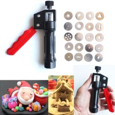 20 Discs Clay Extruder Craft Gun Sculpture Dough Cake Sugarcraft Decor Tool UK