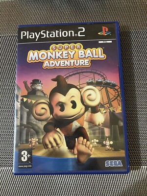 Super Monkey Ball Adventure Videospiel PS2 mit Handbuch Alter 3+ 2006 Sega
