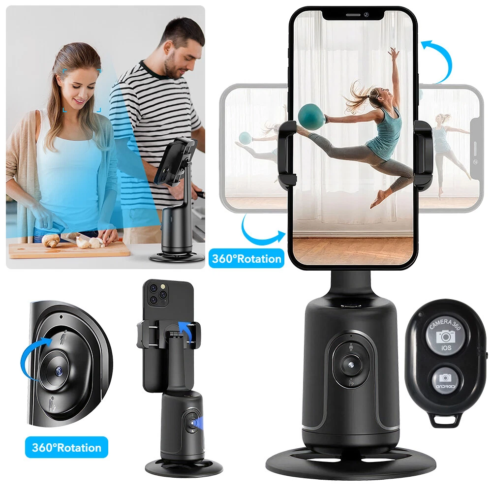Auto Face Tracking Tripod with Remote 360° Rotation Tracking Phone