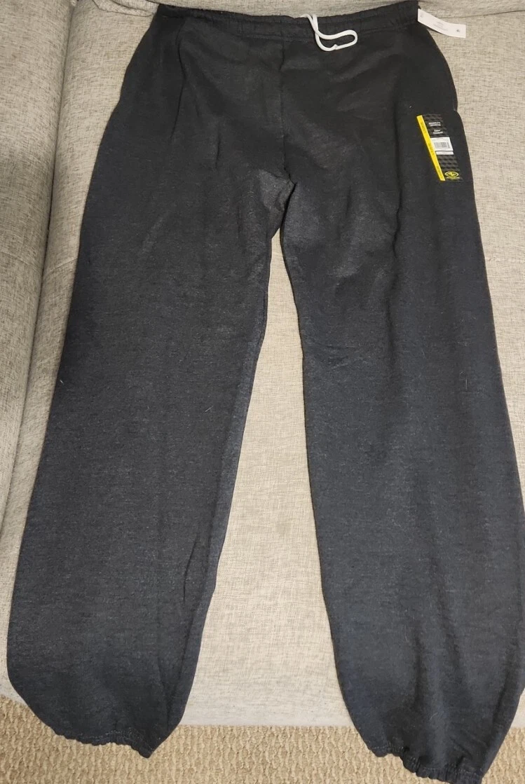 Athletic Works Men's Fleece Elastic Bottom Sweatpants 