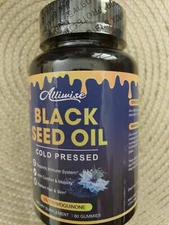 Alliwise / Black Seed Oil/ Cold Pressed / 3% Thymoquinone /60 Gummies 