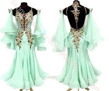 Handmade Dance Dress/Standard Ballroom Competition Dress smooth Waltz Tango