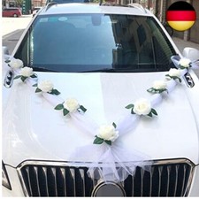 Autoschmuck Hochzeit Braut Paar Rose Deko Dekoration Auto Schmuck Car Wedding