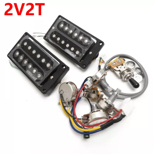 Wilkinson Humbucker Pickups for Gibson Bridge&Neck Pickup 2V2T Wiring Harness 4C