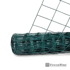 Welded Wire Fence 16-Gauge Green Vinyl Coated Garden Welded Mesh 6 ft. x 50 ft.