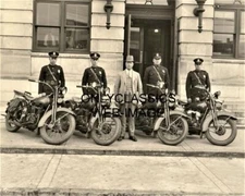 1931 HARLEY DAVIDSON MOTORCYCLE POLICE COP 8X10 PHOTO HIGH POINT NORTH CAROLINA