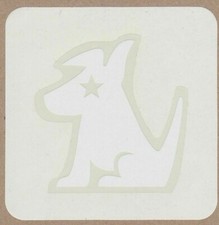 Sirius Satellite Radio Dog Window Decal White Adhesive sticker ORIGINAL Sirius