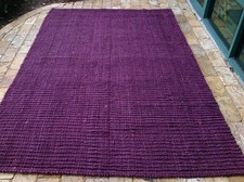 Safavieh Jute Barbados Flat Weave Thick Purple Hand Made Rug 6 X 9