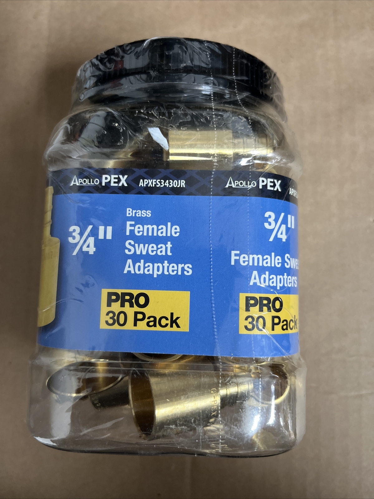 Apollo 3/4 in. Brass PEX-B Barb x 3/4 in. Female Copper Sweat Adapter - 30 Pack