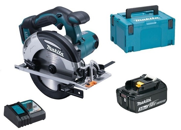 Makita DHS630Z Akku-HandkreissäGe 18V DHS630 + 1X Akku 3Ah + Lader + Makpac 4-image