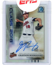 2018 Bowman Draft Class of 2018 Refractor Autograph  Grayson Rodriguez 1 of 250
