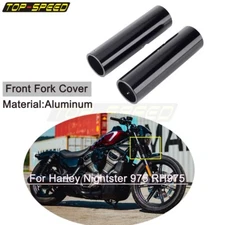 Motorcycle Front Fork Cover Black Fit Harley Nightster 975 RH975 2022-2023