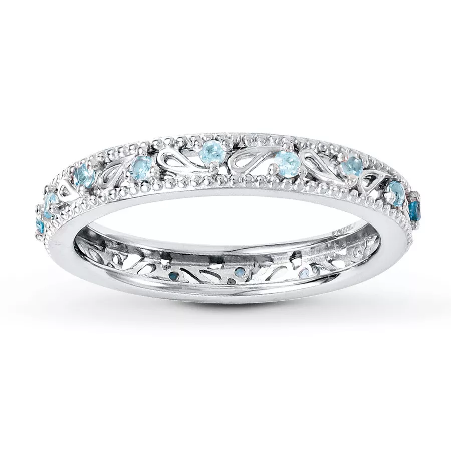 December birthstone cheap eternity ring