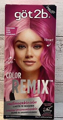 Got2b Color Remix Customizable Semi-Permanent Hair Color Shocking Pink 093