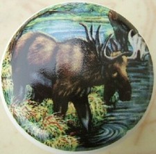Ceramic Cabinet Knobs Moose #6 WILDLIFE