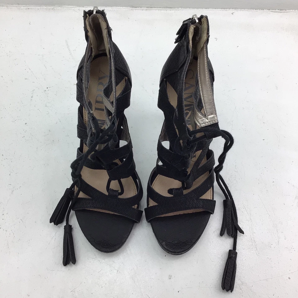 Correa de tobillo Sam & Libby punta abierta 4 pulgadas Heal talla 9,5 Foto 2 de 4