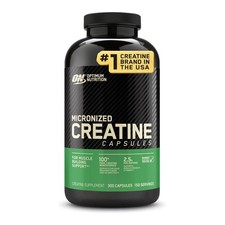 Optimum Nutrition Micronized Creatine Monohydrate Capsules 2500mg, 300ct 8/27