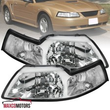 Headlights Fits 1999-2004 Ford Mustang Replacement Head Lamps Leftright Headlights Fits 1999-2004 Ford Mustang Replacement Head Lamps Leftright