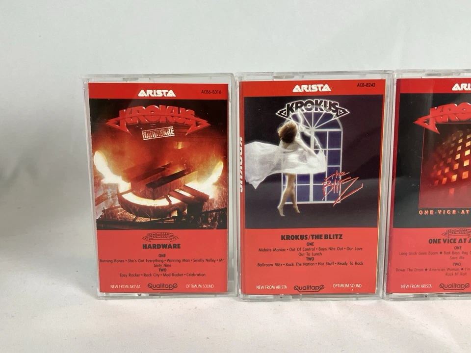 Лот кассет KROKUS x7 Оборудование Vice Headhunter Blitz Change Alive Heart - Изображение 3 из 4