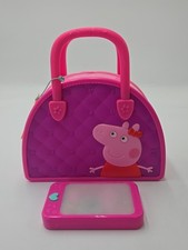 Just Play Peppa Pig Plastic Purse Nurse/Doctor Bag With Cellphone Pre Owned
