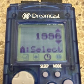 Sega Dreamcast Visual Memory Unit Blue VMU HKT-7000 Memory Card