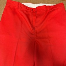 Dee Cee Workwear Pants Mens 36x36 Red Vintage Made in USA Straight Leg Trousers