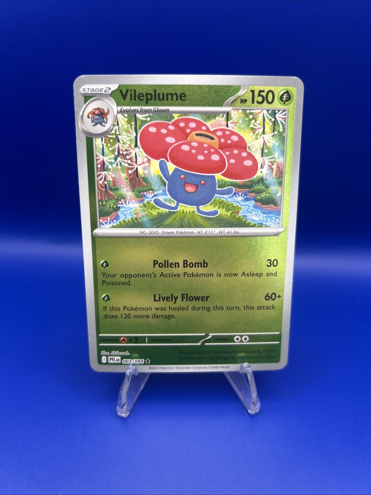 Vileplume Reverse Holo 3/94 - Phantasmal Flames Pokemon TCG