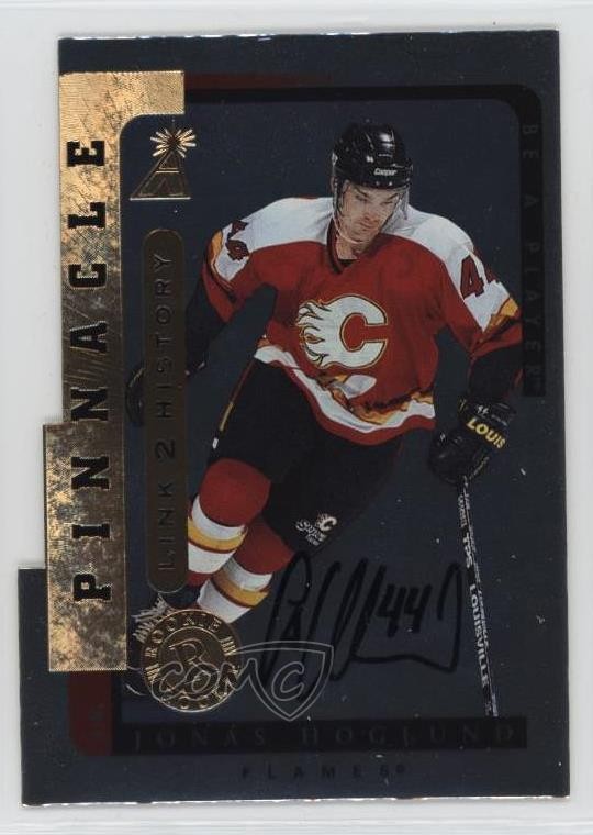1996-97 Pinnacle Be A Player Silver Jonas Hoglund #LTH-8A Rookie Auto RC 05u8