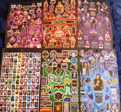 2014 WWE Superstar Stickers 200+The Rock John Cena Undertaker Bray Wyatt