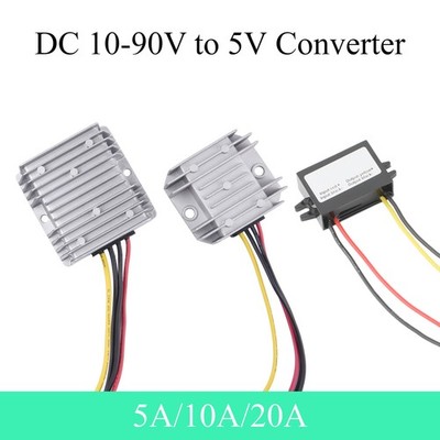 10-90V auf 5V DC-DC Converter 5A 10A 20A Gleichstrom Spannungswandler