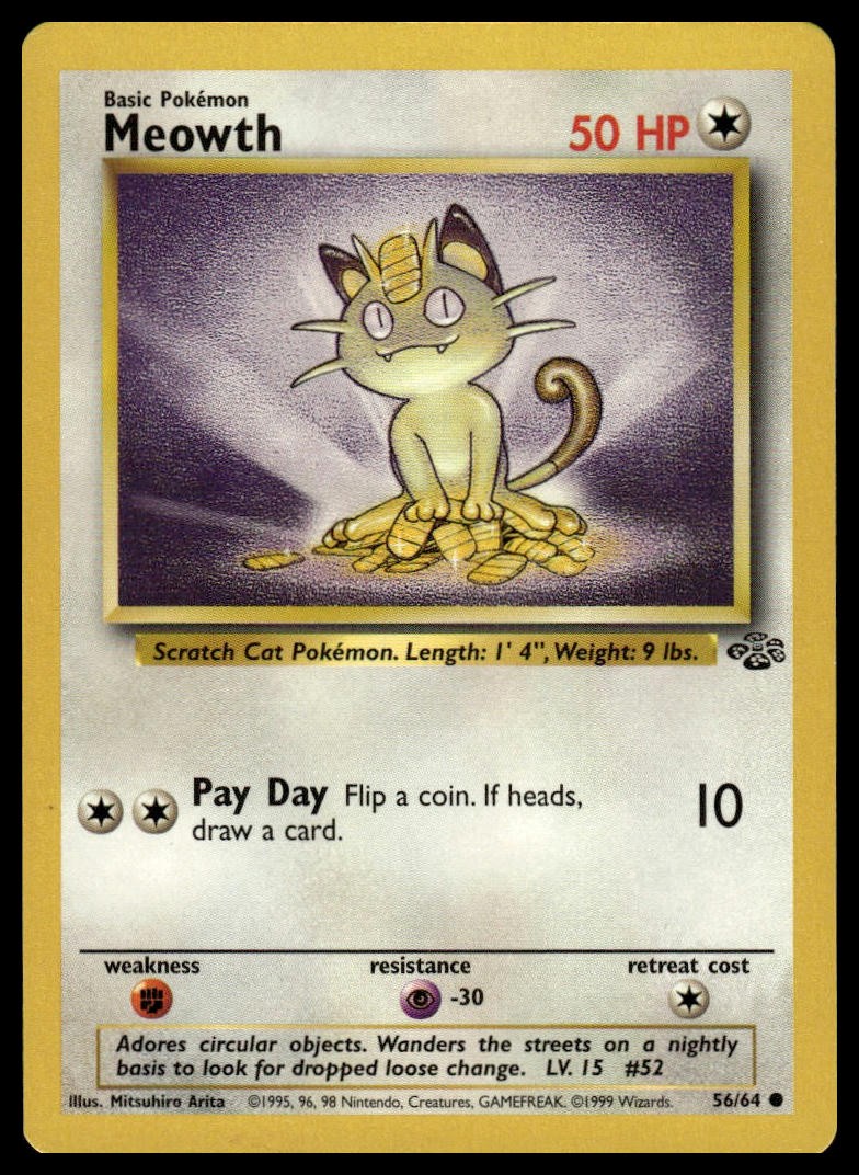 Pokemon Jungle 56/64 Meowth