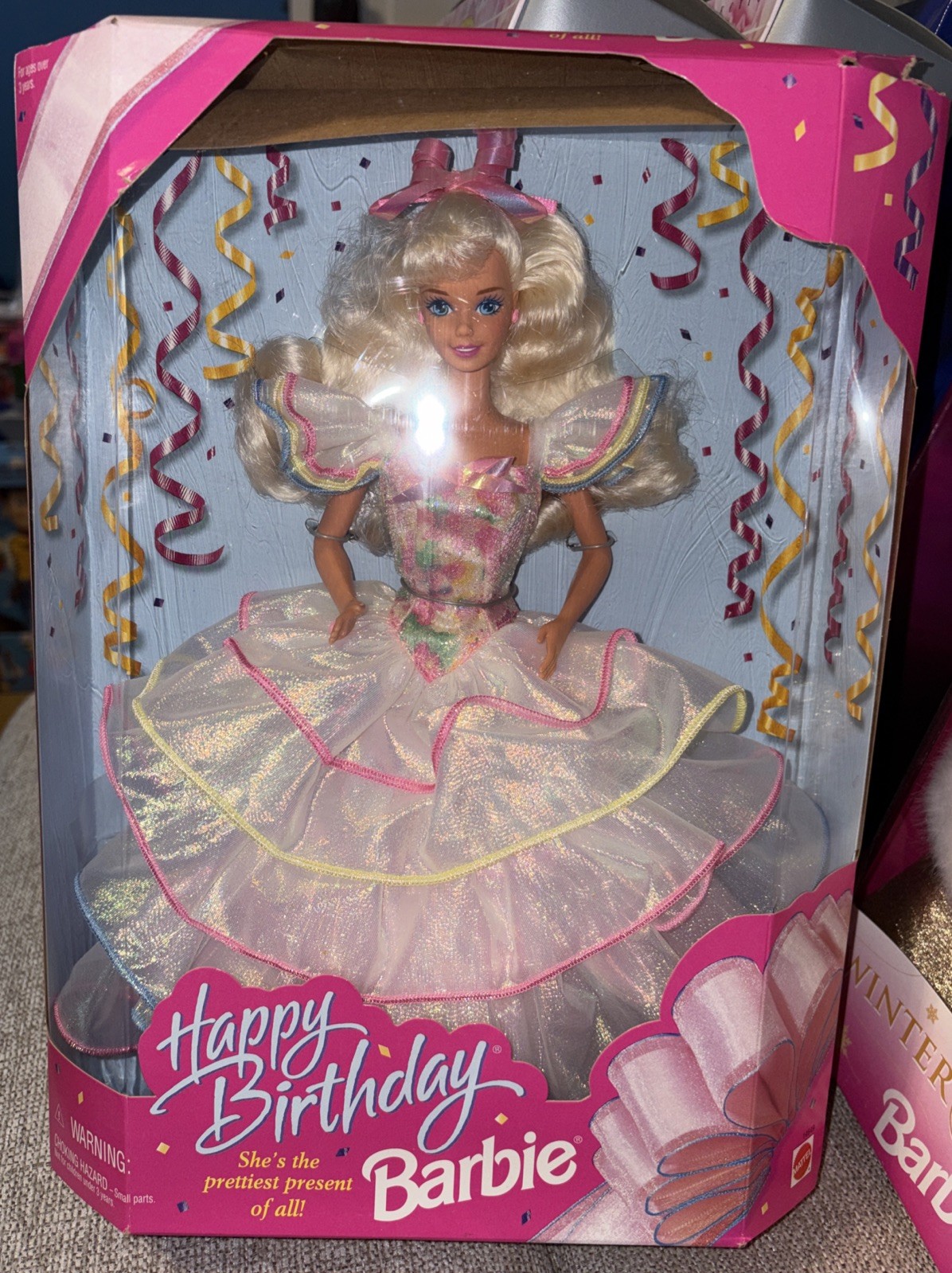 1995 Mattel Happy Birthday Barbie Blonde Vintage NRFB #14649