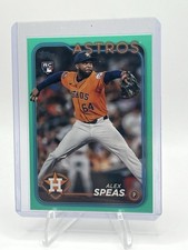 Alex Speas 2024 Topps Update Aqua Fanatics Box Parallel #US222 Rookie Card RC. rookie card picture