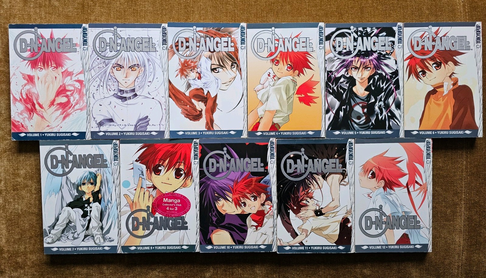 D N Angel Manga Set Volumes 1-7 / 9-12 Tokyopop English Edition
