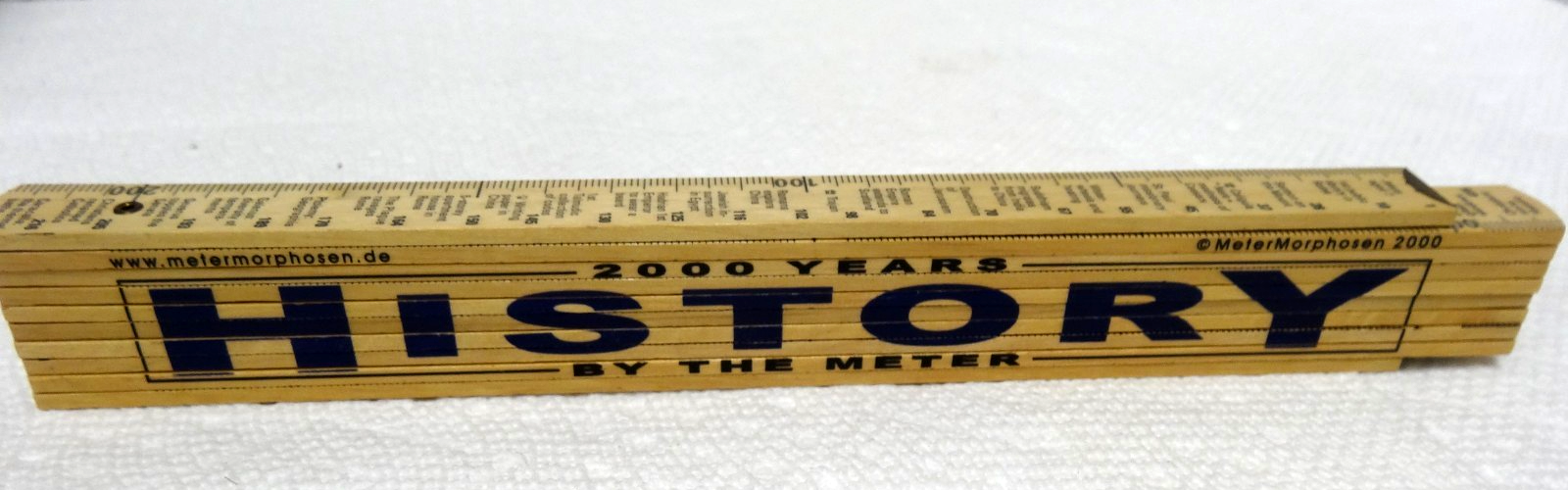 Folding Ruler 2000 Years of History By The Meter Metermorphosen 2000 | eBay