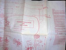 Garrard 40B Turntable Template Austin 1300M Auto Install Guide 1960s Paper
