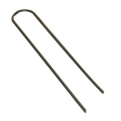 LASCO 15-5548P Metal Hold Down U-Bend Stake for Mainline Drip 10 Pack, Brown 