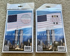 2! September 11th Flags Of Honor - First Responders WTC, Pentagon and Planes