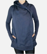 Lululemon Blissed Out Wrap Cardigan Size 4 Inkwell Tencel Yoga Active Stretch